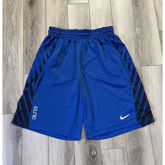 Nike Elite Shorts Blue Basketball Training Athletic Dri-Fit Workout Mens XL - Picture 1 of 10